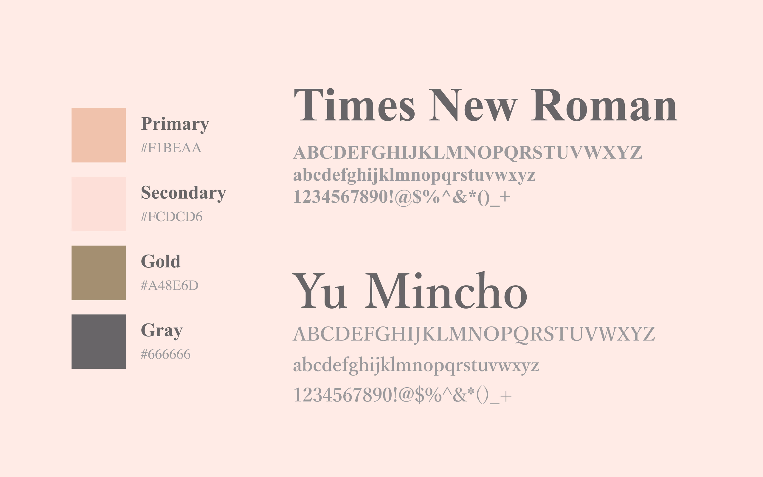 color and typography